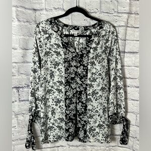 Counterparts Monochrome Floral Blouse